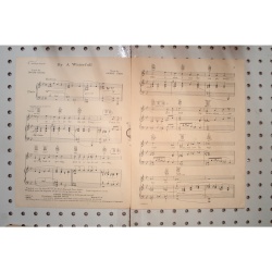 1933 - By a waterfall footlight parade - Sheet Music