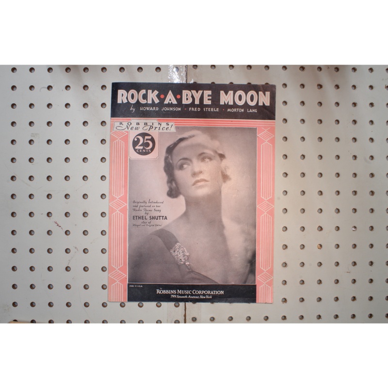 1932 - Rock-a-bye moon ethel shutta - Sheet Music