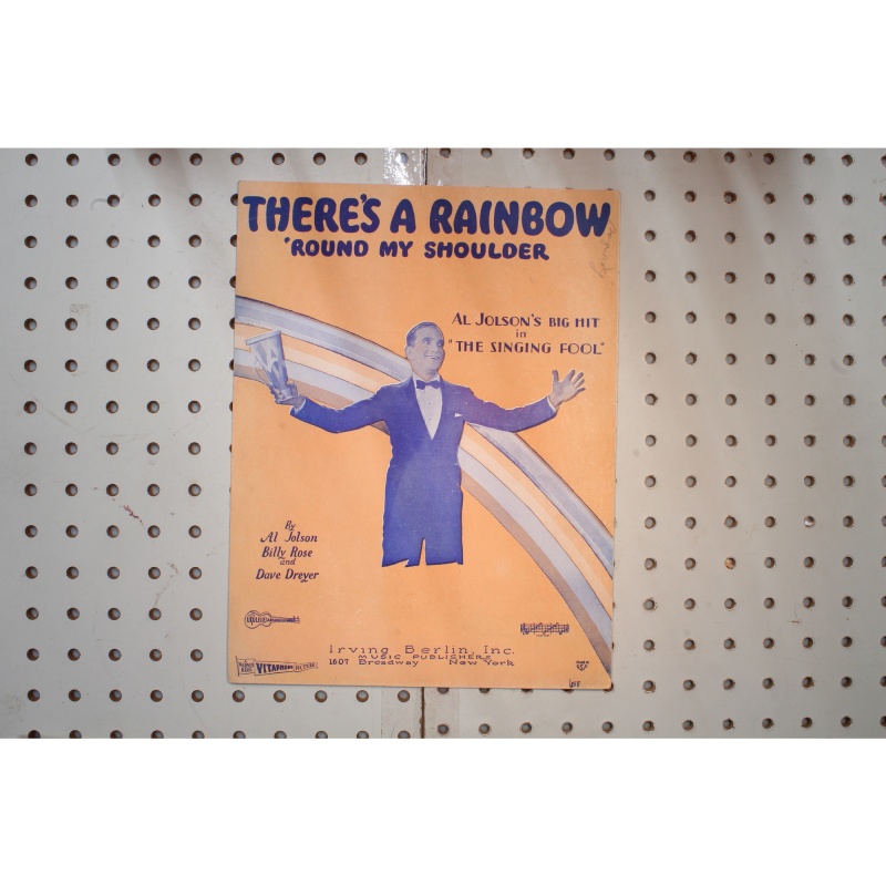 1928 - Theres a rainbow around my shoulder - Sheet Music