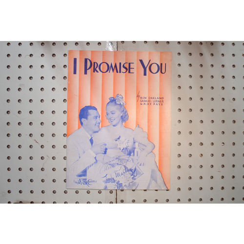 1938 - I promise you - Sheet Music