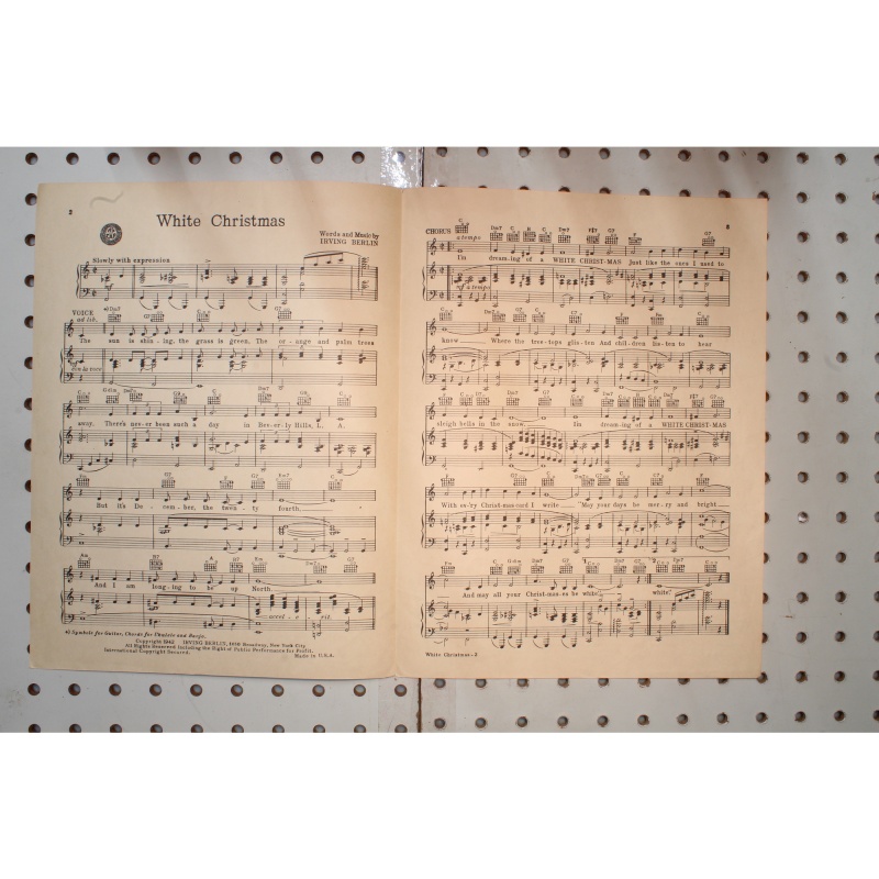 1942 - White Christmas Irving Berlin - Sheet Music