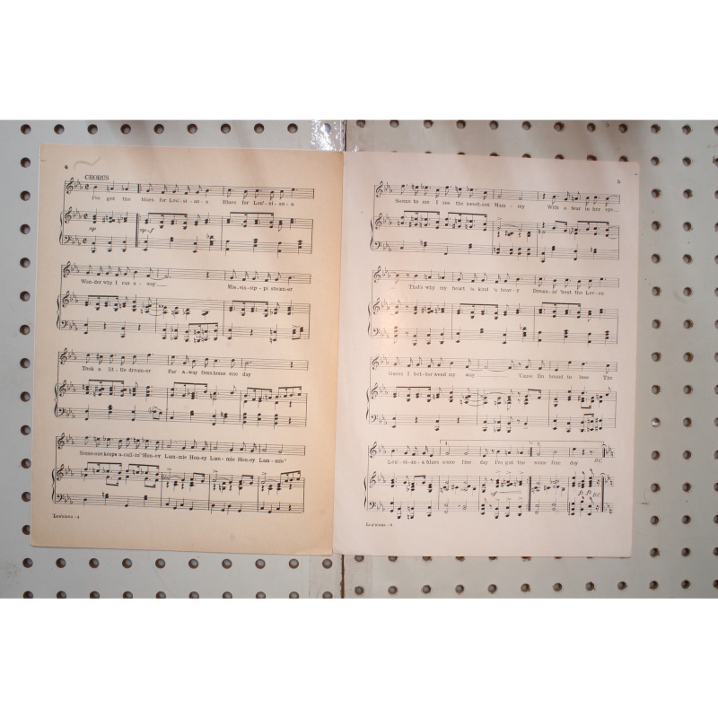 1923 - Lousiana song - Sheet Music