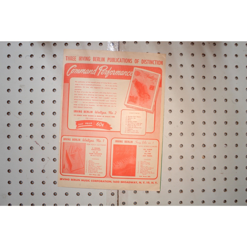 1942 - White Christmas Irving Berlin - Sheet Music