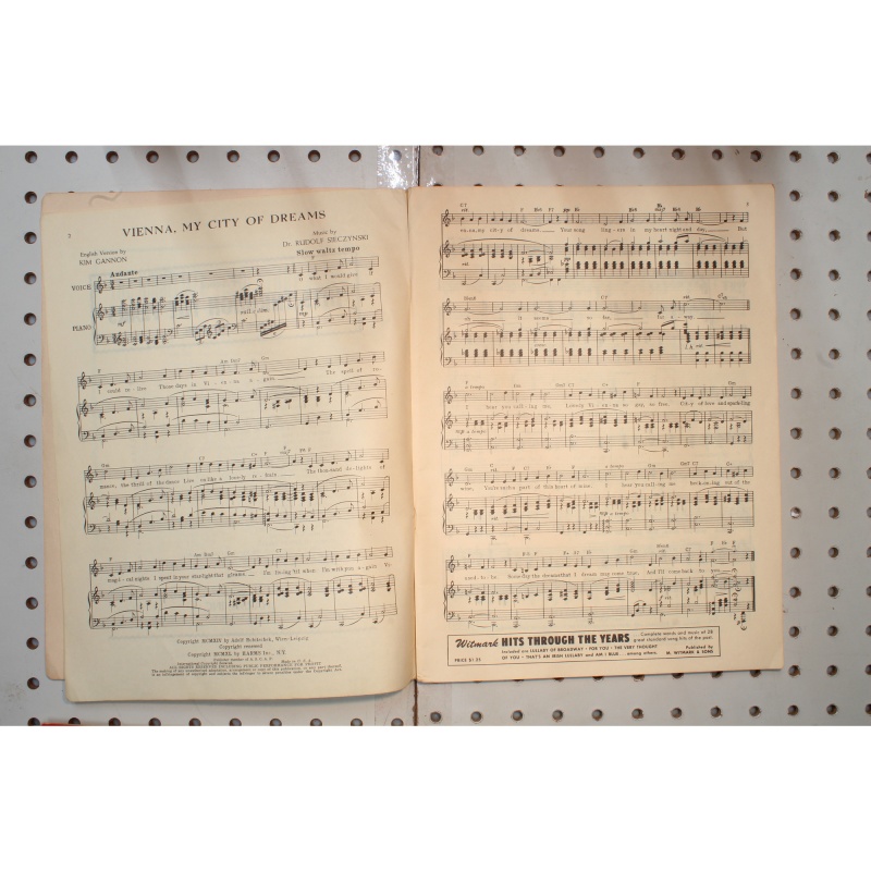 1915 - Harms hits through the years - Sheet Music