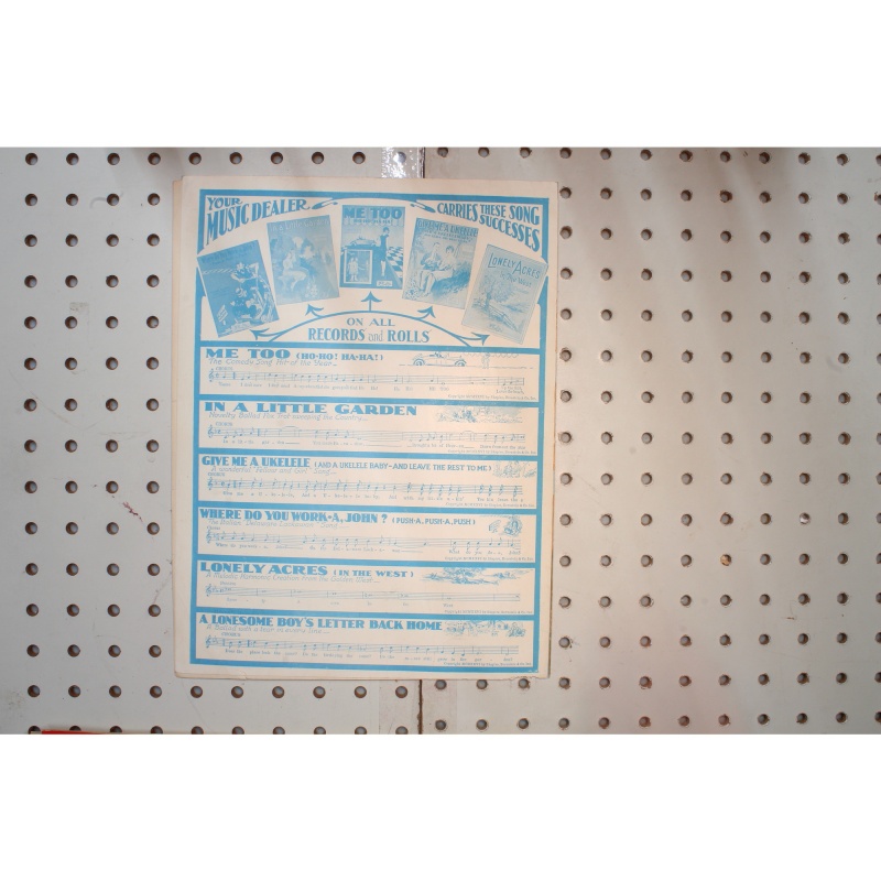 1926 - High High High up in the hills - Sheet Music