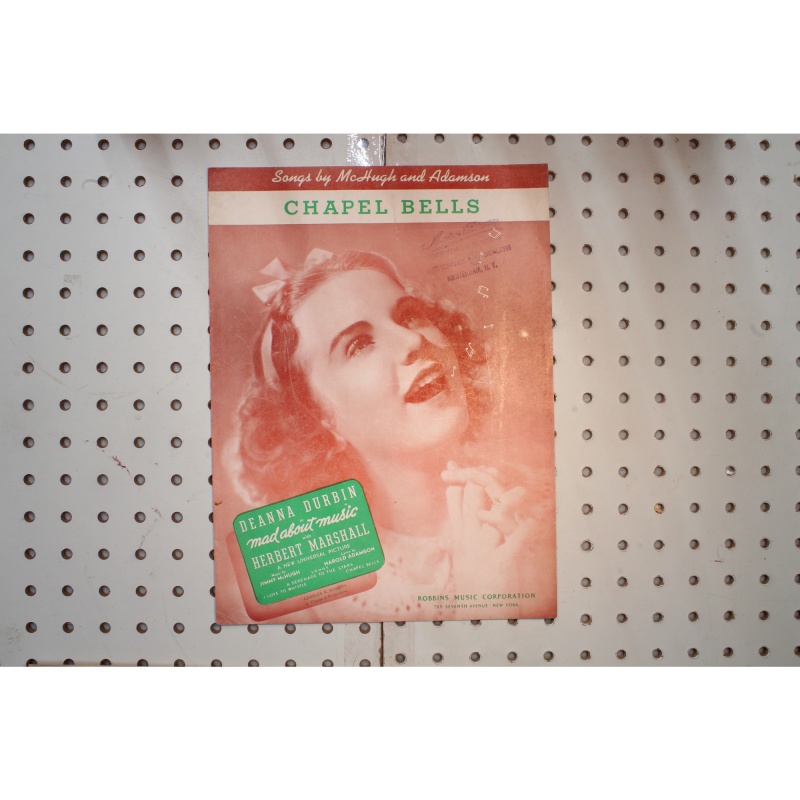 1938 - Chapel bells Deanna Durbin - Sheet Music