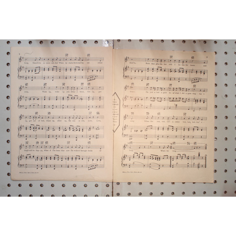 1926 - When the red red Robin comes Bob Bob Bobbin a long - Sheet Music