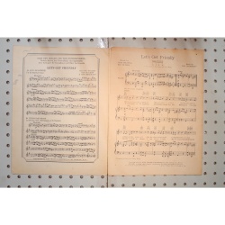 1931 - Lets get friendly - Sheet Music