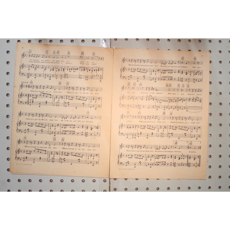 1931 - Lets get friendly - Sheet Music