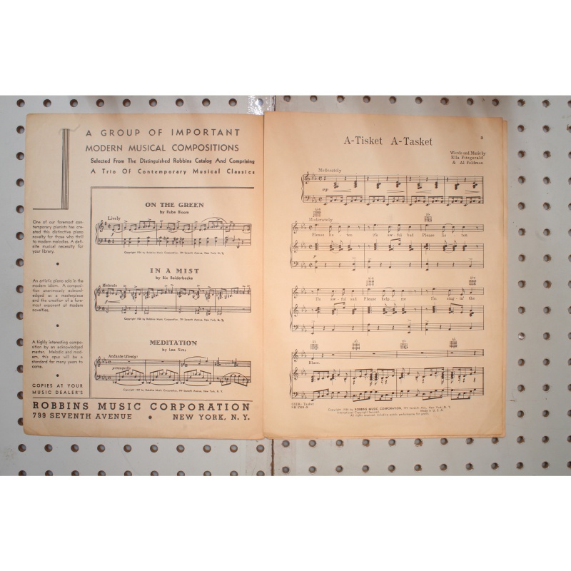 1938 - A-tisket A-tasket - Sheet Music