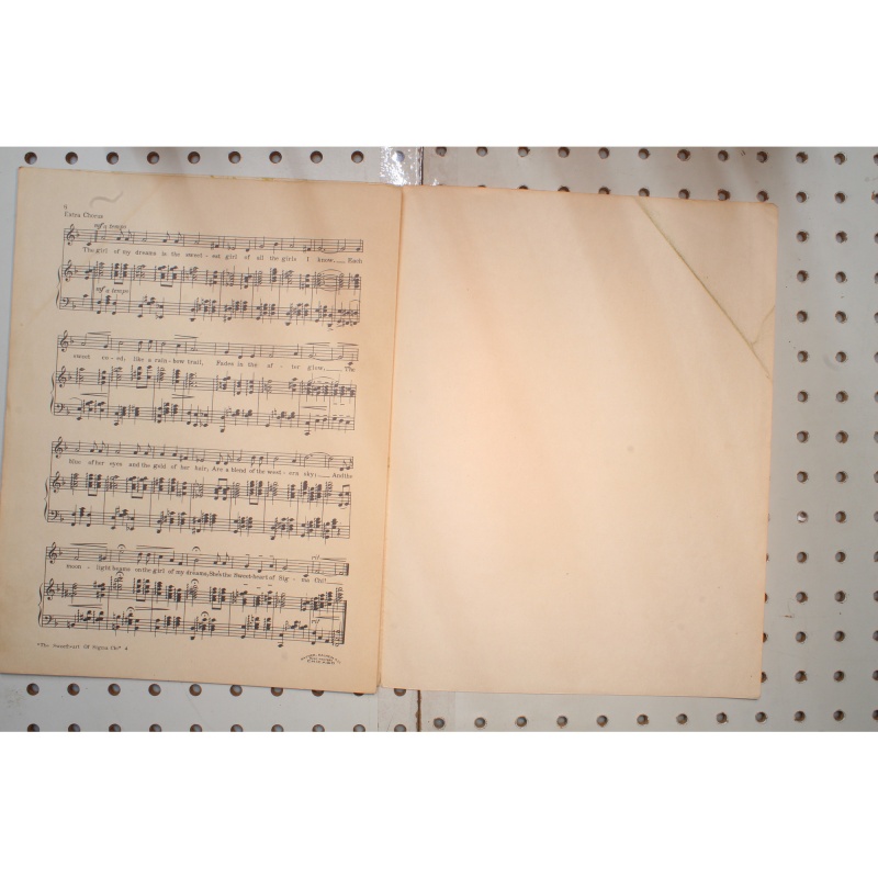 1912 - Sweetheart of Sigma Chi - Sheet Music