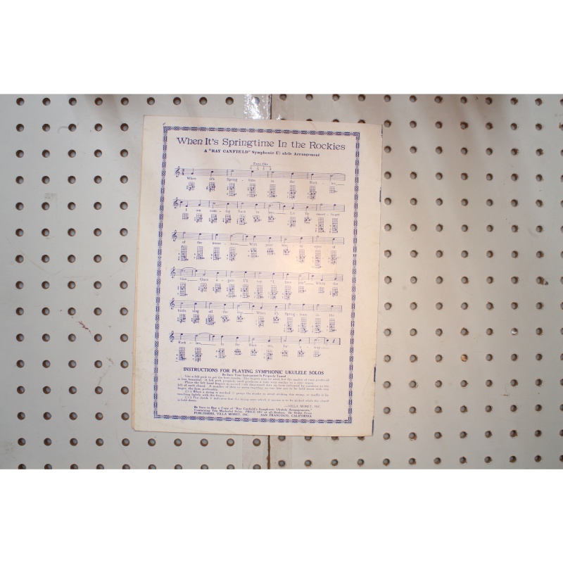 1929 - When its springtime in the Rockies - Sheet Music