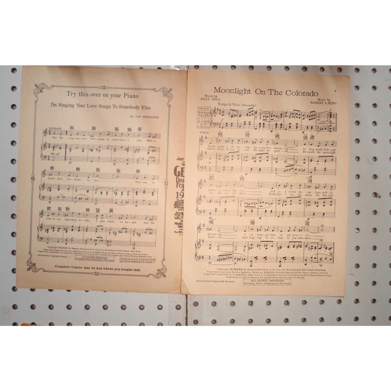 1930 - Moonlight on the Colorado - Sheet Music