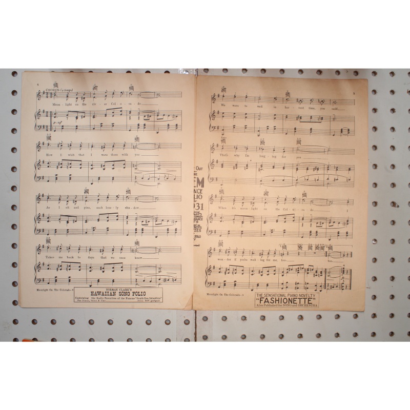 1930 - Moonlight on the Colorado - Sheet Music