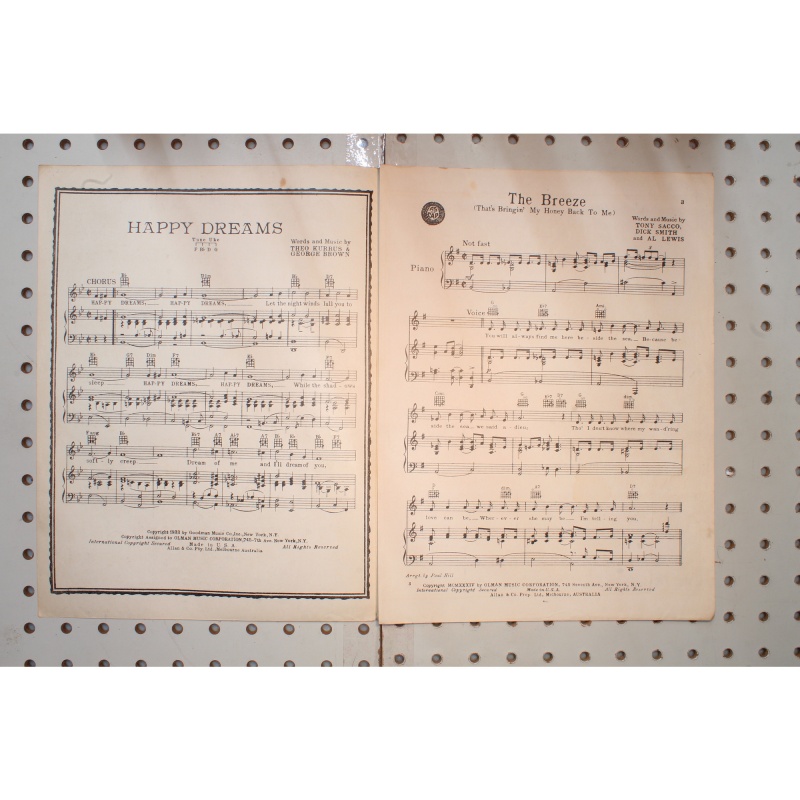 1934 - The breeze - Sheet Music