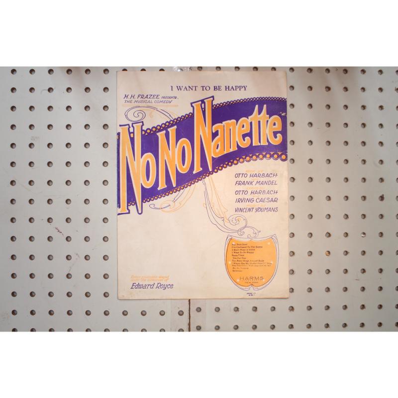 1924 - No no Nanette I want to be happy - Sheet Music