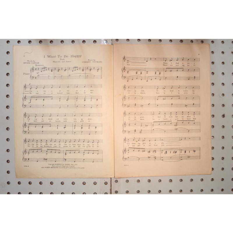 1924 - No no Nanette I want to be happy - Sheet Music
