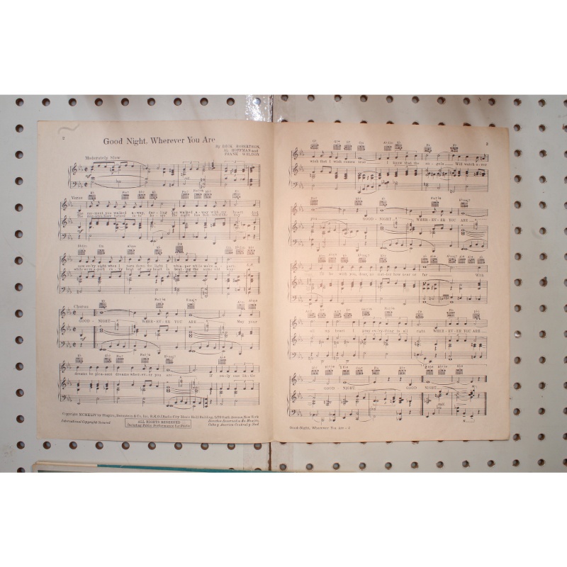 1954 - Good night wherever you are - Sheet Music