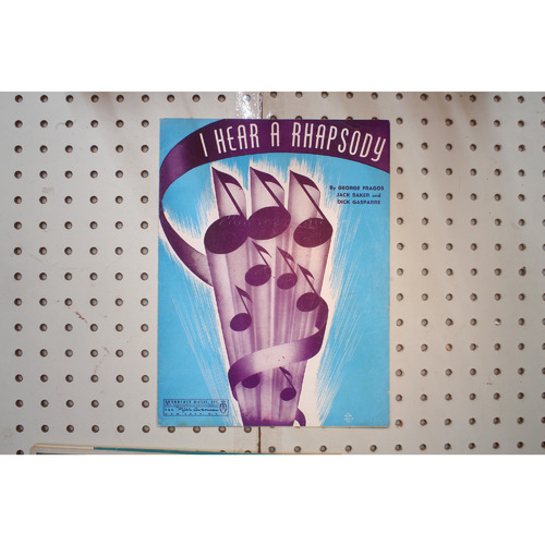 1940 - I hear a Rhapsody - Sheet Music