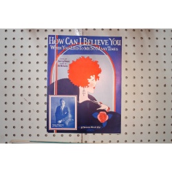 1923 - How can I believe you - Sheet Music