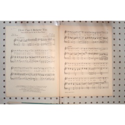1923 - How can I believe you - Sheet Music