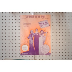 1937 - September in the rain - Sheet Music