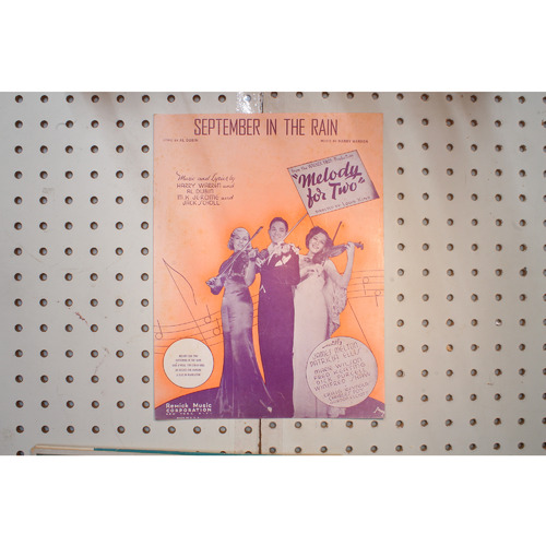 1937 - September in the rain - Sheet Music