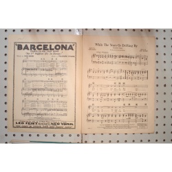 1926 - While the years go drifting by - Sheet Music