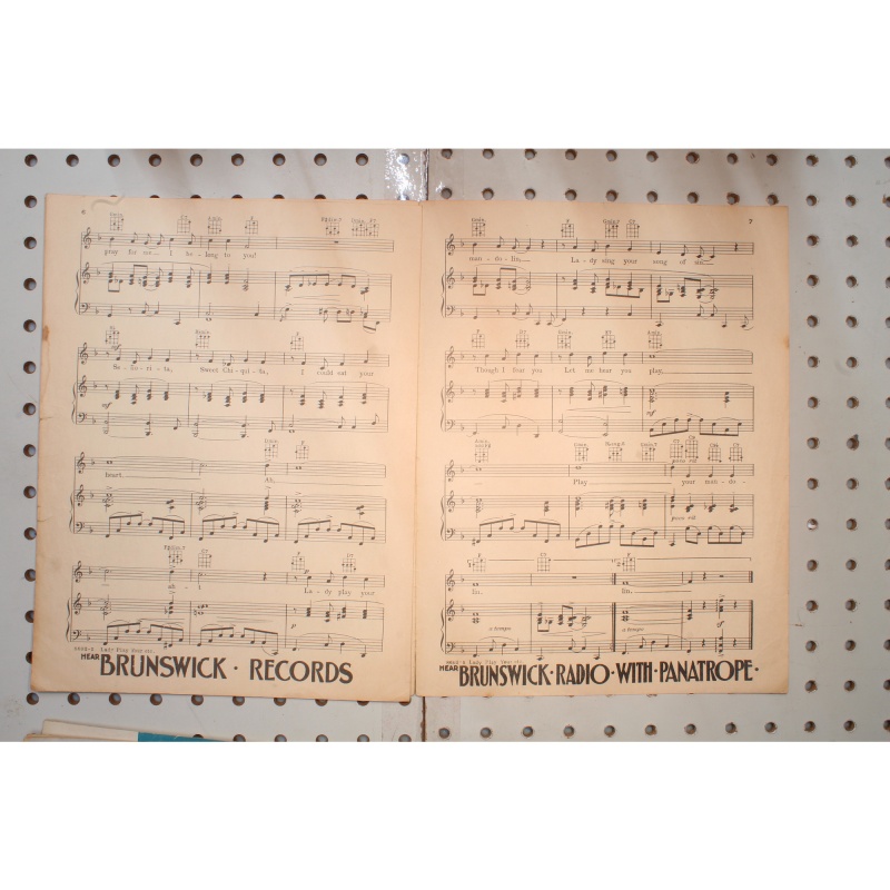 1930 - Lady player mandolin - Sheet Music