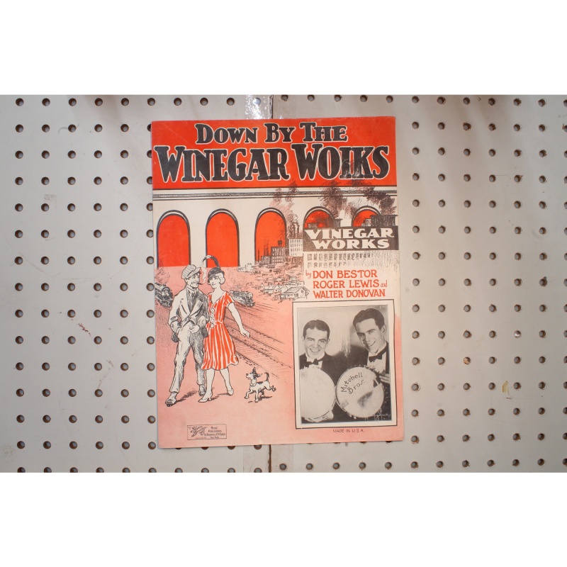 1925 - Down by the Winegar Woiks vinegar works - Sheet Music