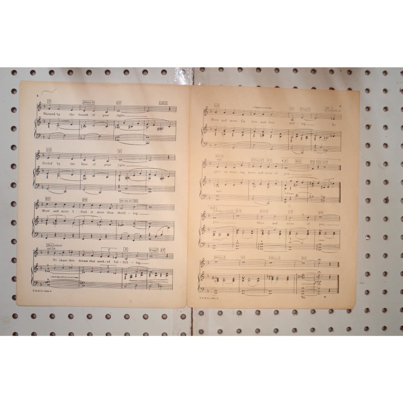 1944 - More and more cant help singing Deanna Durbin - Sheet Music