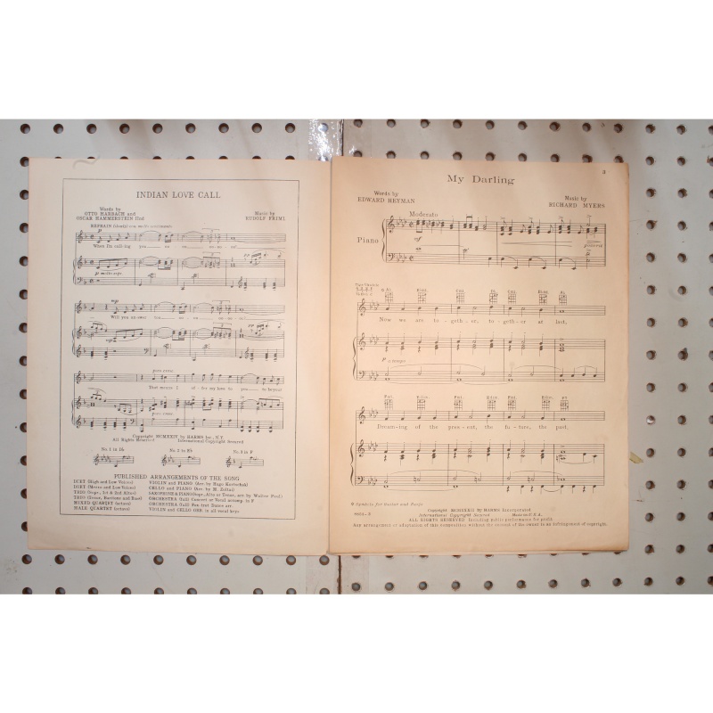 1932 - My darling - Sheet Music