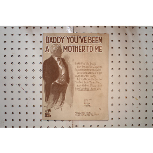 1920 - Daddy youve been a mother to me - Sheet Music