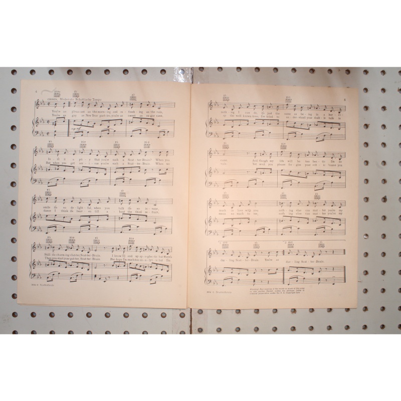 1939 - Scatter brain - Sheet Music