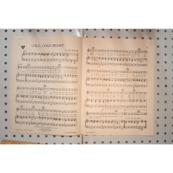 1951 - Cold cold heart Hank Williams - Sheet Music