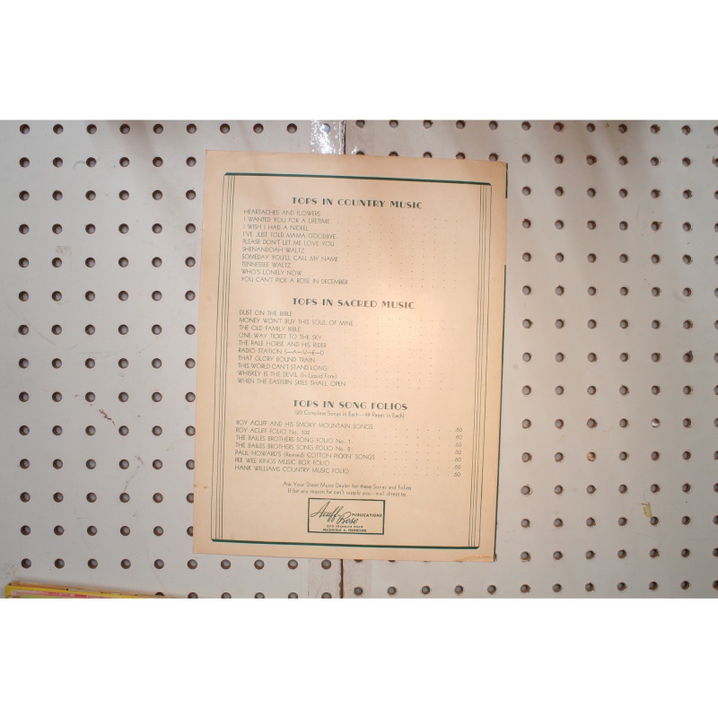 1951 - Cold cold heart Hank Williams - Sheet Music