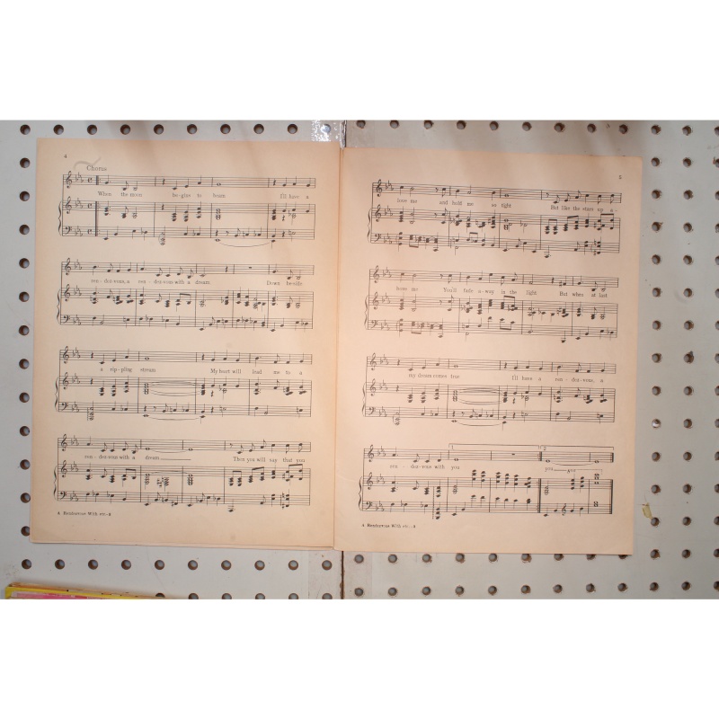 1936 - A rendezvous with a dream - Sheet Music