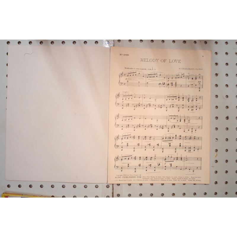 1903 - Melody of love - Sheet Music