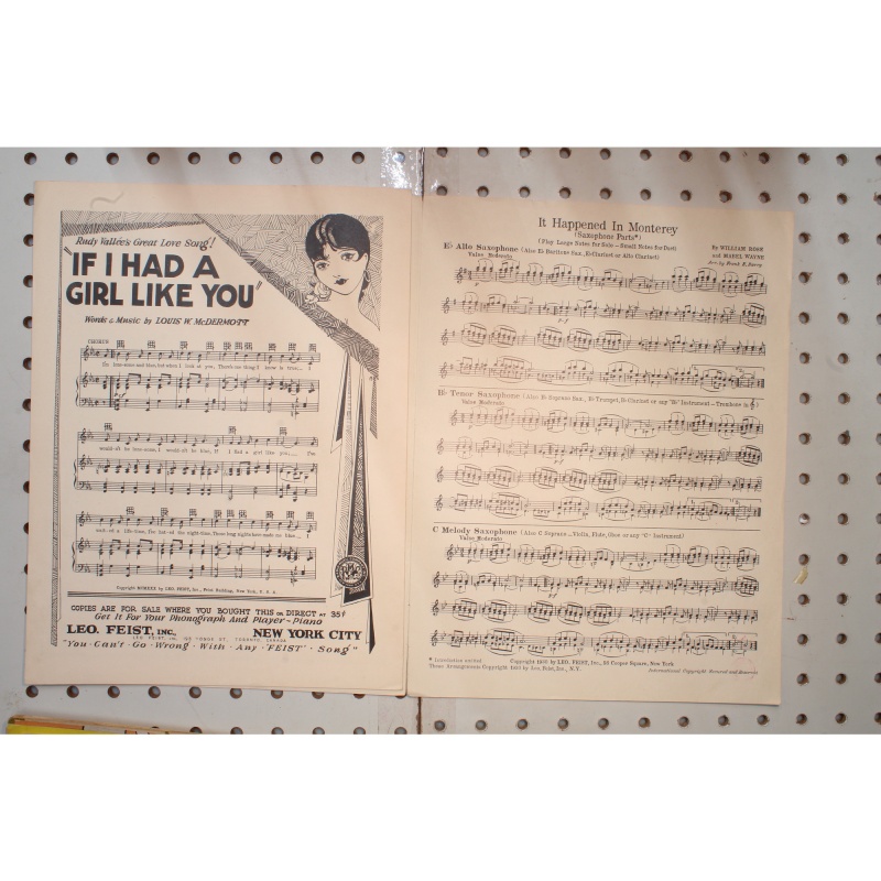 1930 - It happened in Monterey King of Jazz - Sheet Music