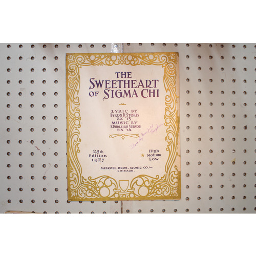 1912 - The sweetheart of Sigma Chi - Sheet Music