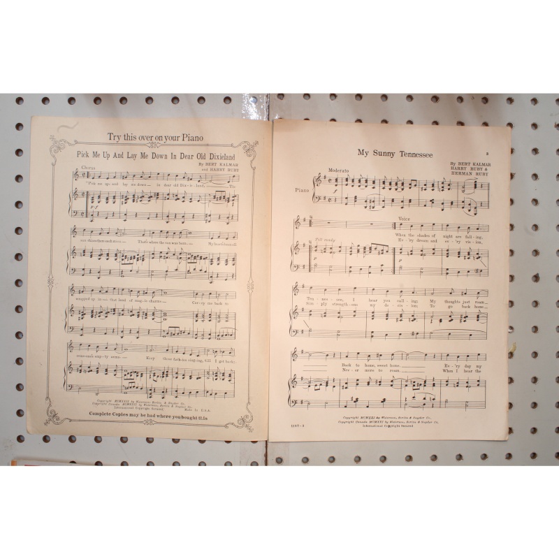1922 - My sunny Tennessee Eddie Cantor - Sheet Music