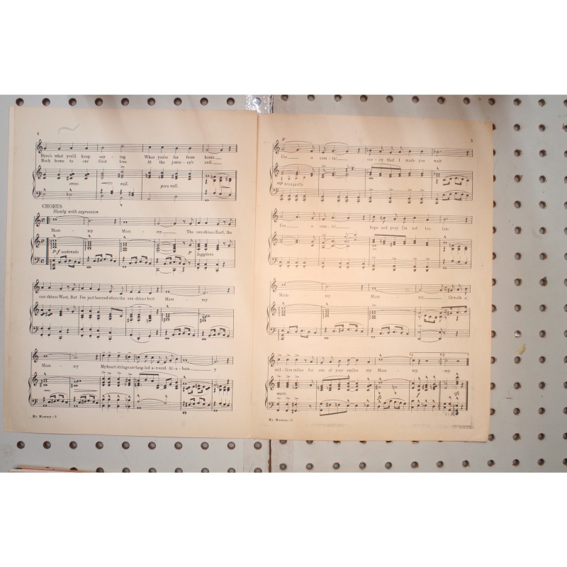 1921 - My mammy - Sheet Music