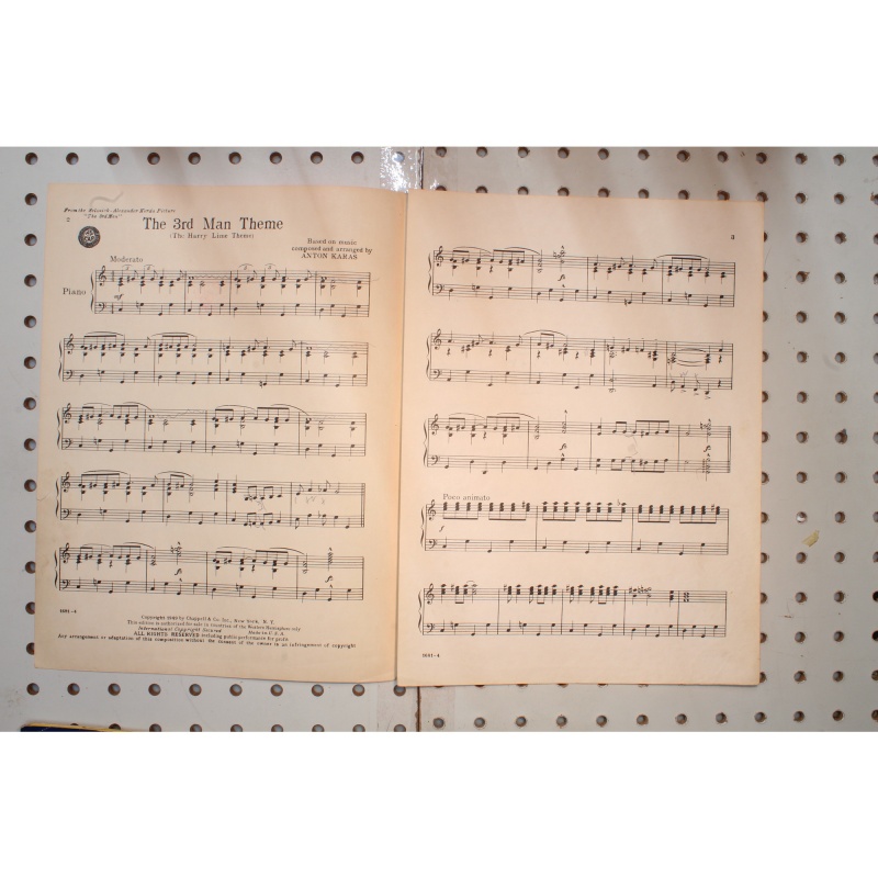1949 - The 3rd man theme - Sheet Music