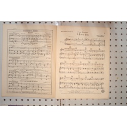 1943 - Cole Porters I love you Mexican hayride - Sheet Music