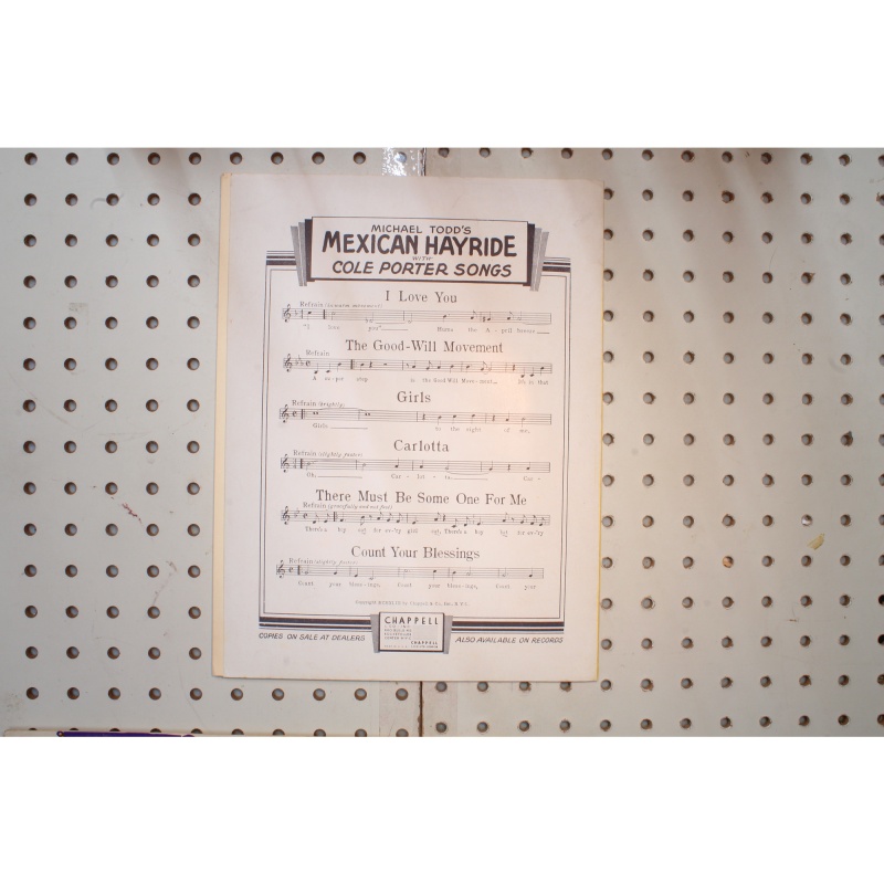 1943 - Cole Porters I love you Mexican hayride - Sheet Music