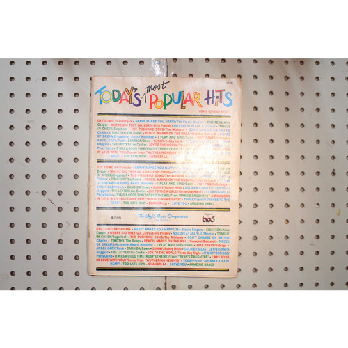1970 - Todays most popular hits - Sheet Music