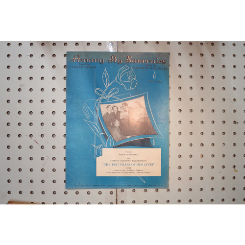 1927 - Among my souvenirs the best years of our lives - Sheet Music
