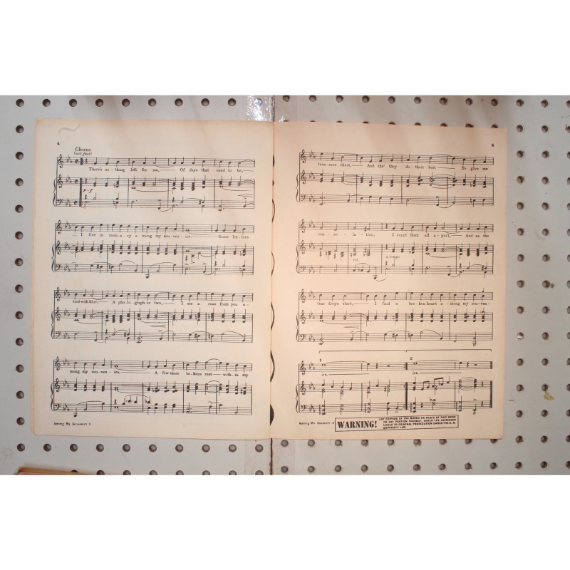 1927 - Among my souvenirs the best years of our lives - Sheet Music