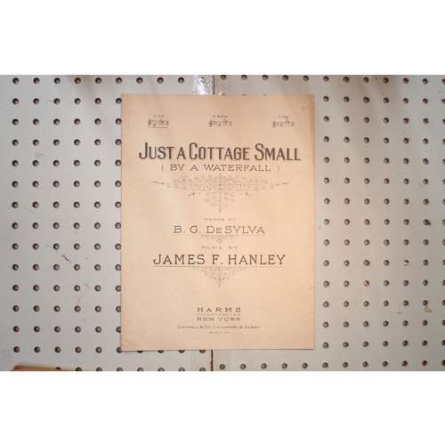 1920 - Just a cottage small by a waterfall - Sheet Music