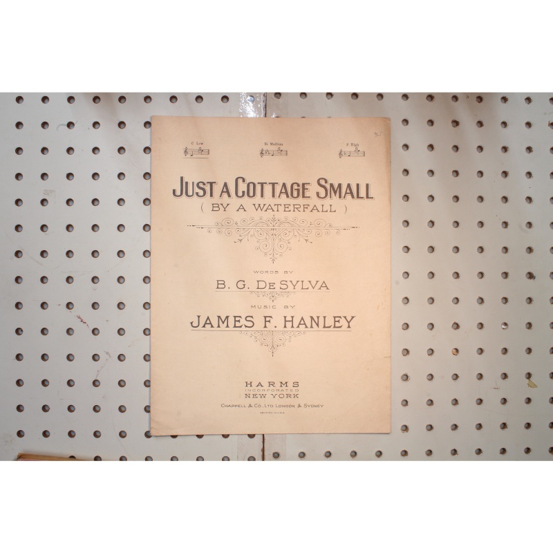 1920 - Just a cottage small by a waterfall - Sheet Music